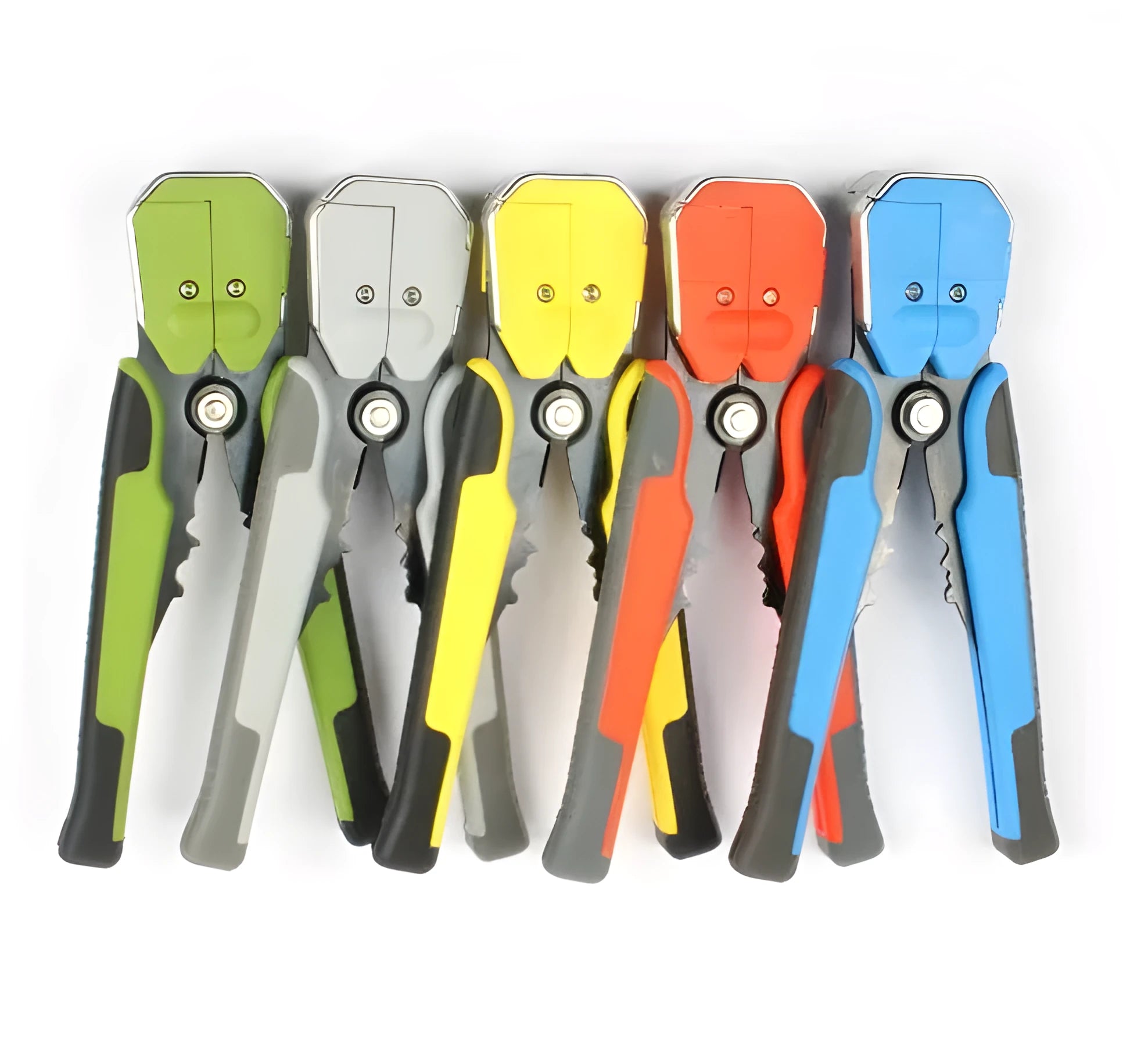Yellow automatic wire stripper crimping plier multitool for electrical work