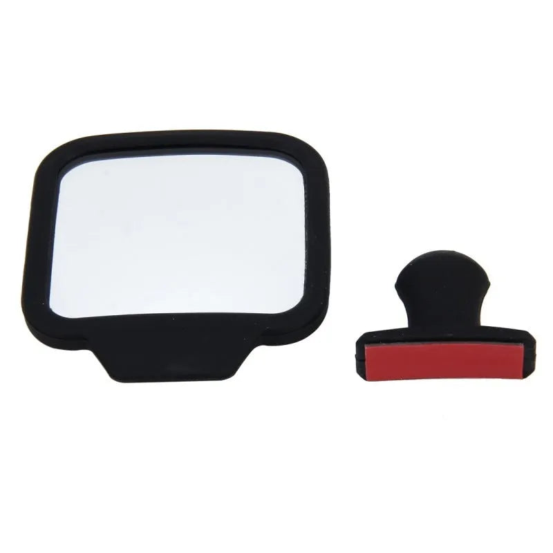 Car interior rear view mirror, plastic and glass, 7 x 6.5 x 1 cm, 50 g, for car van truck
