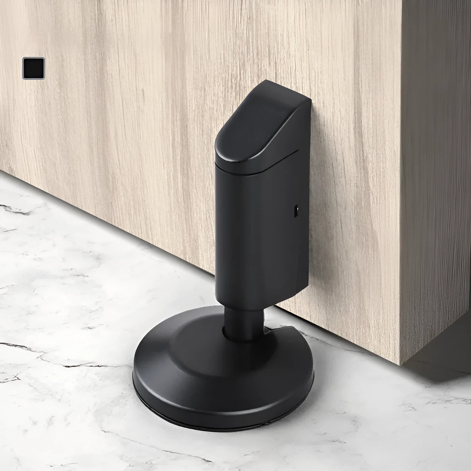 Zinc alloy invisible door stopper in six colour options for modern bedrooms
