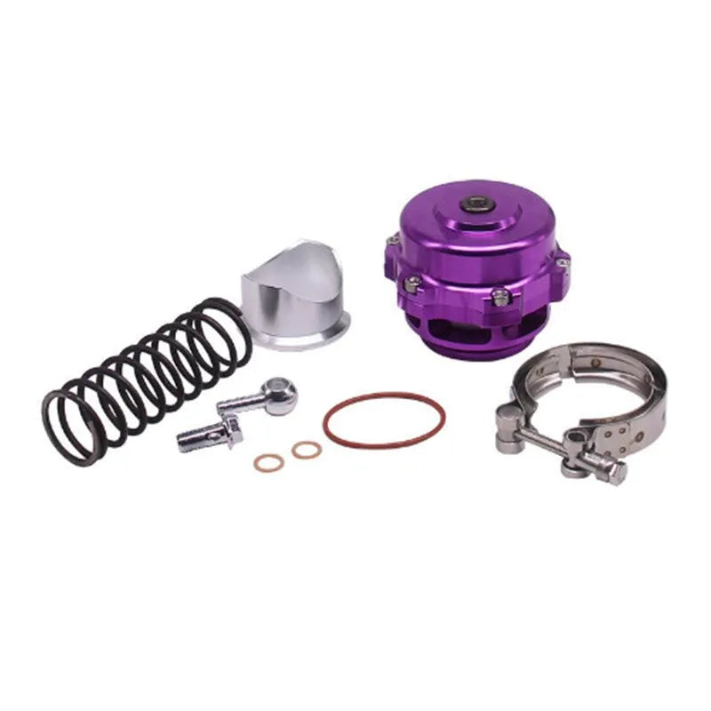 Aluminium alloy automotive bypass valve with 50mm diameter in multiple colour options