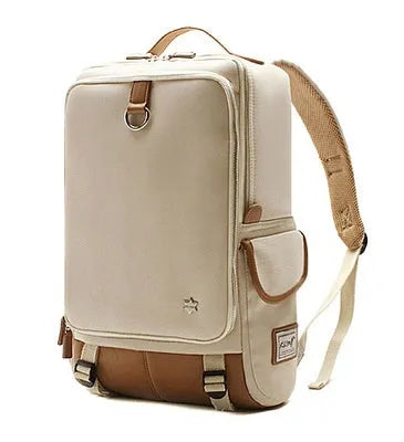 Men's modern large backpack in Oxford cloth, showing colour options including Army Green, Black, and Gray.