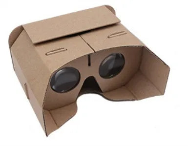 Cardboard virtual reality headset for smartphones with 4-6 inch screens