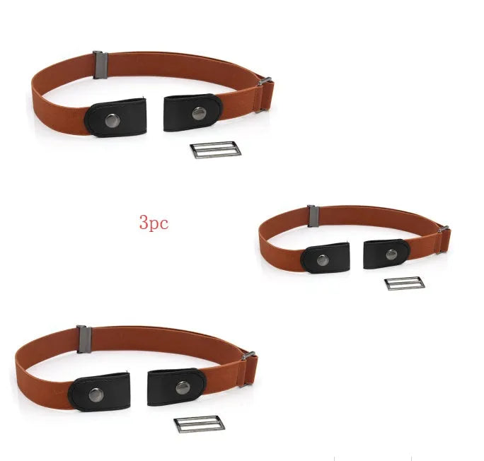 Imitation leather belt with square alloy buckle and car suture stitching on neutral background