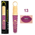 Matte lip gloss 12ml non-stick cup liquid lipstick in metal pearl finish with 20 colour options