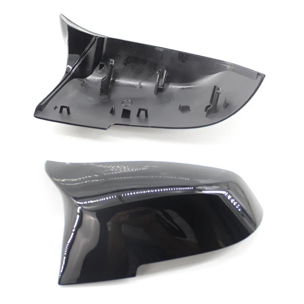 BMW F-series modified horn rear-view mirror shells in paint bright black finish