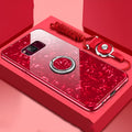 Tempered glass back cover phone case for Samsung Galaxy S8 and S9 in solid colours.