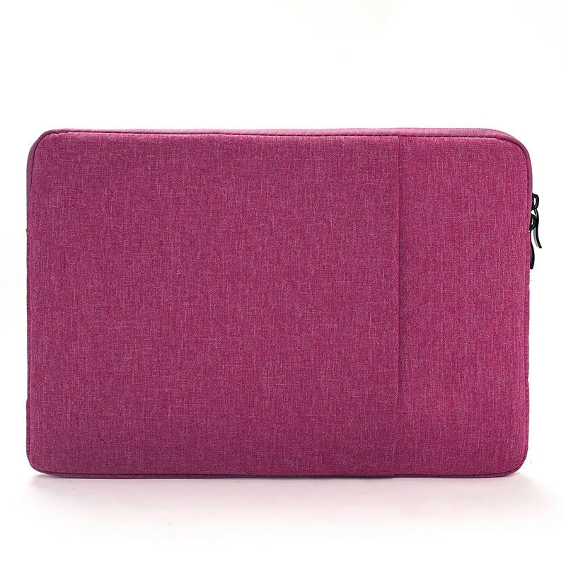 Waterproof polyester computer protective sleeve in blue, horizontal square shape for laptops up to 17 inches