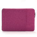 Waterproof polyester computer protective sleeve in blue, horizontal square shape for laptops up to 17 inches