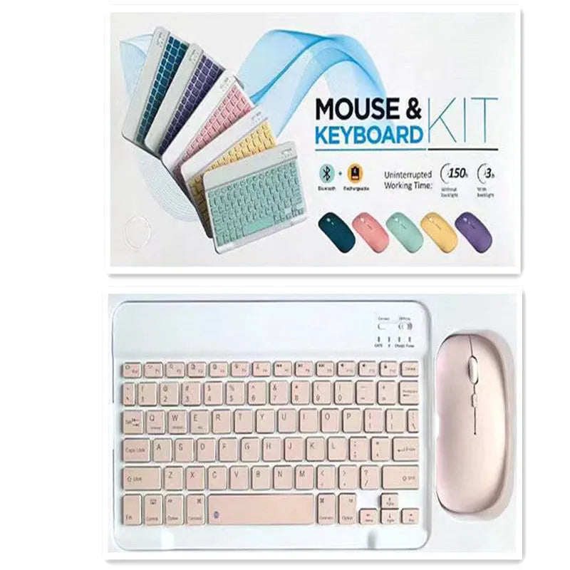 10-inch Bluetooth keyboard and mouse set in multiple colour options