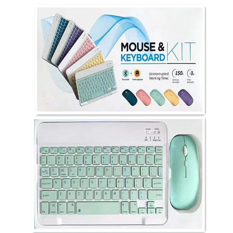 10-inch Bluetooth keyboard and mouse set in multiple colour options