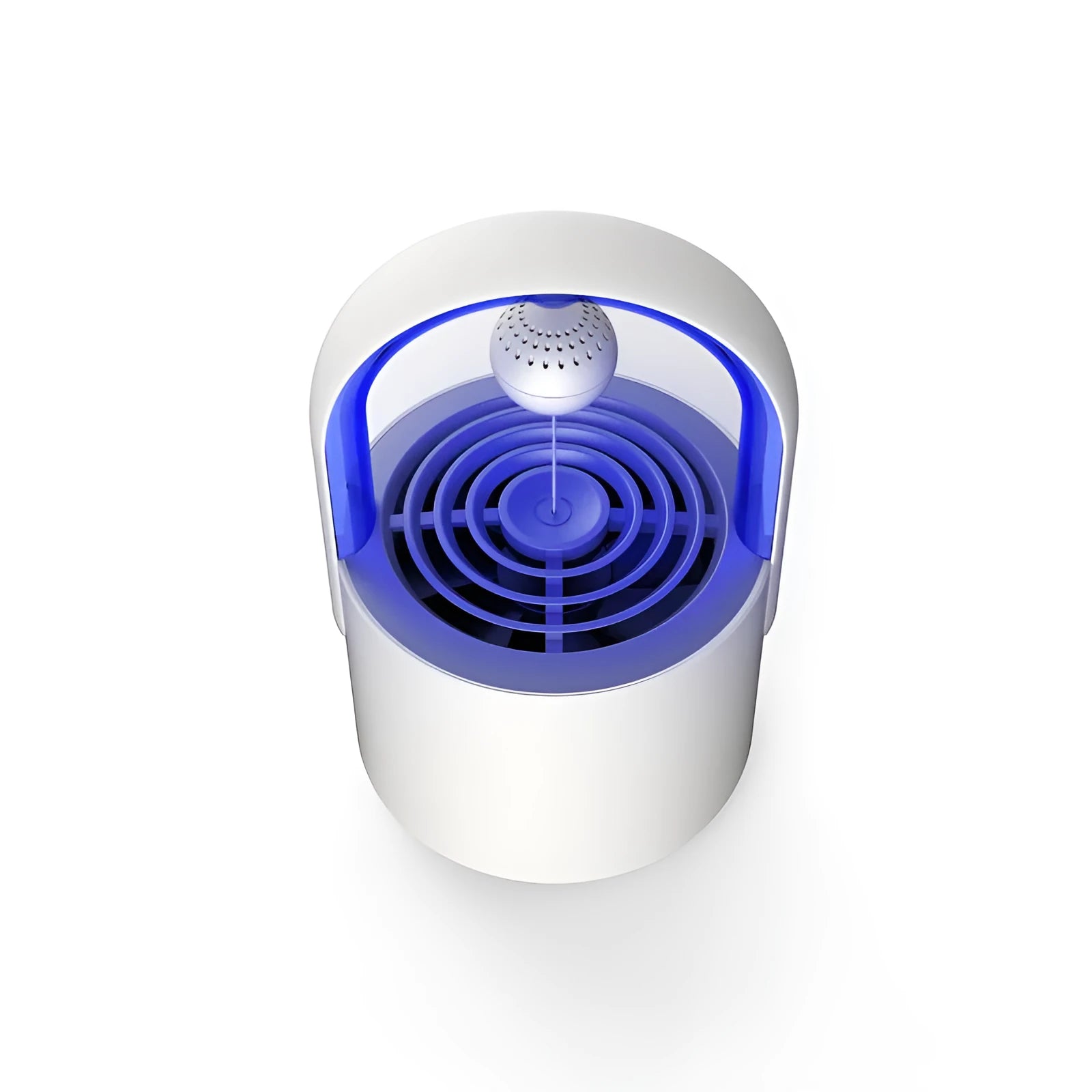 USB mini mosquito repellent lamp with 5W 365nm LED light source, 127x125x202mm, white finish