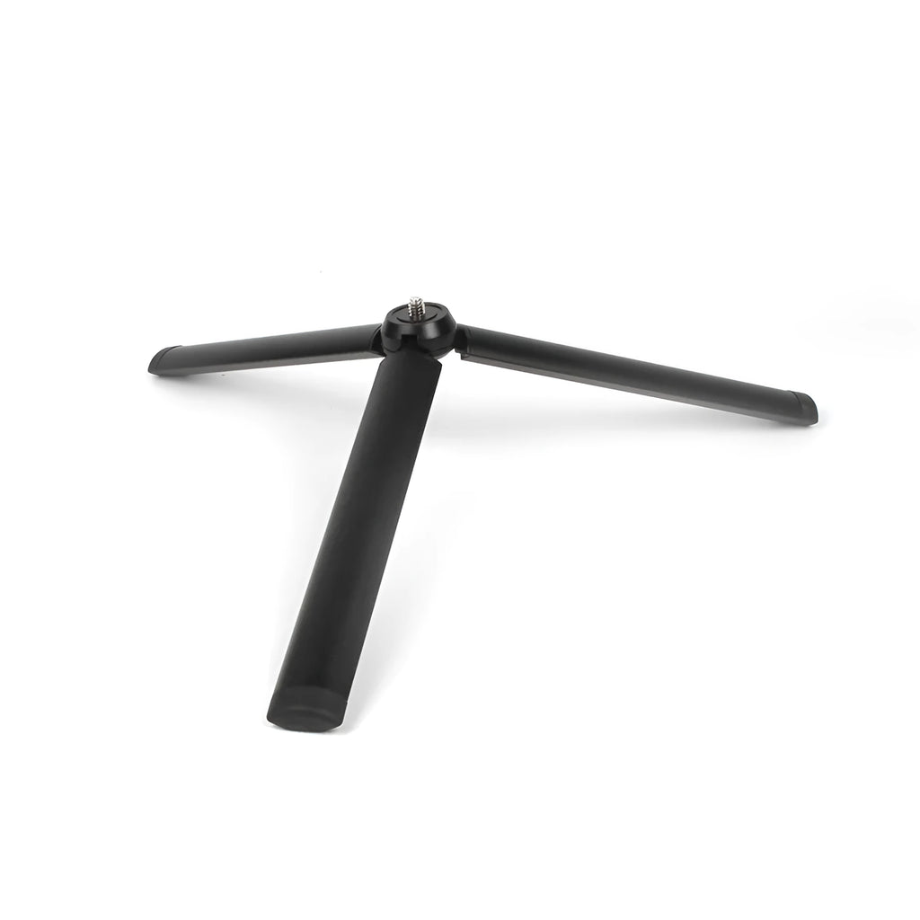 Black aluminium alloy mobile tripod handheld stabiliser for Apple iPhone smartphones