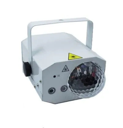 Black and white LED laser magic fan stage lighting equipment with dual projection effects