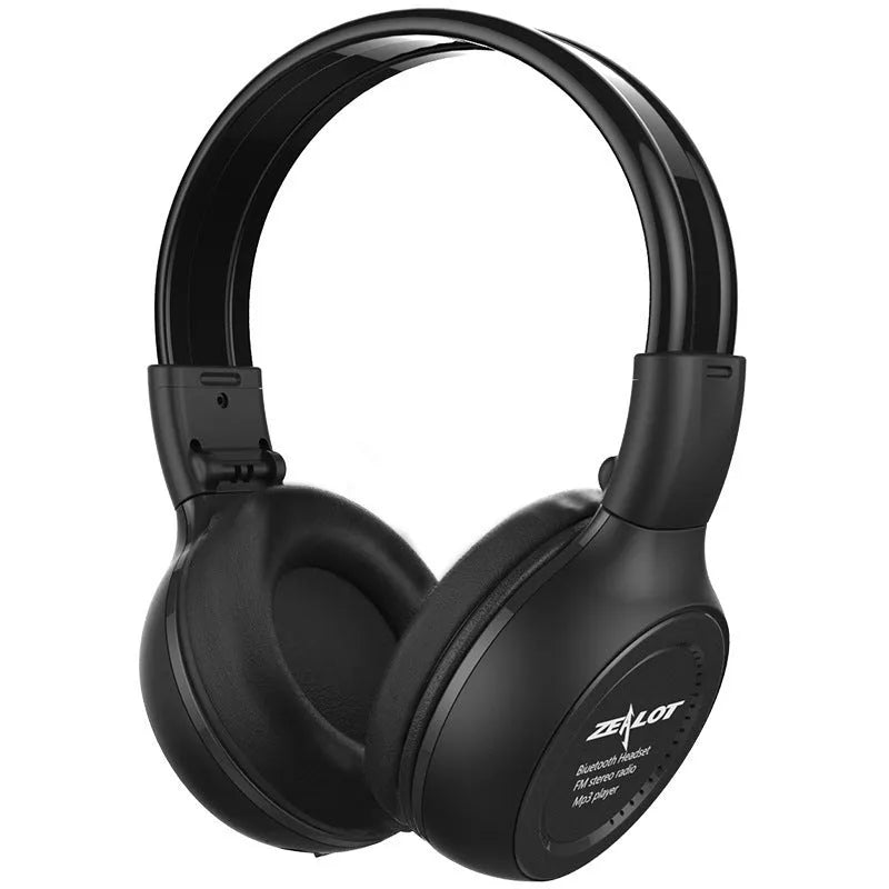Fanatic ZEALOT B570 Bluetooth headset over ear headband style with 40mm driver in black colour