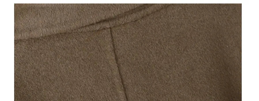 Men's long suit collar wool coat in black and caramel colour options