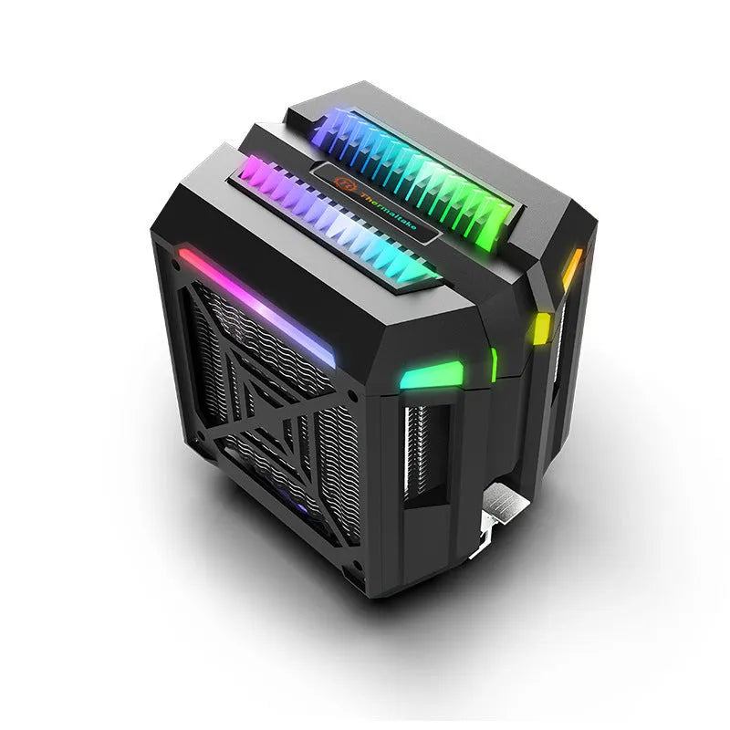 T400 CPU cooler with four copper tubes, ARGB lighting, hydraulic bearing fan, and copper-aluminium construction