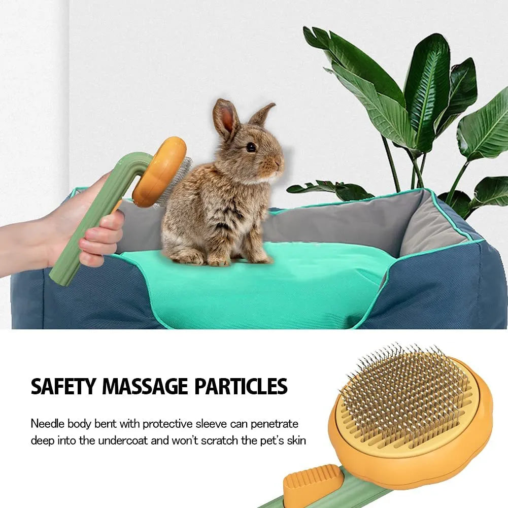 Pumpkin self cleaning slicker brush for dogs and cats, 19.5 x 8.4cm, ABS and stainless steel