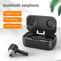 Black smart noise-reduction Bluetooth headset, invisible ear back, 16-channel hearing aid, in-ear, plastic and aluminium alloy