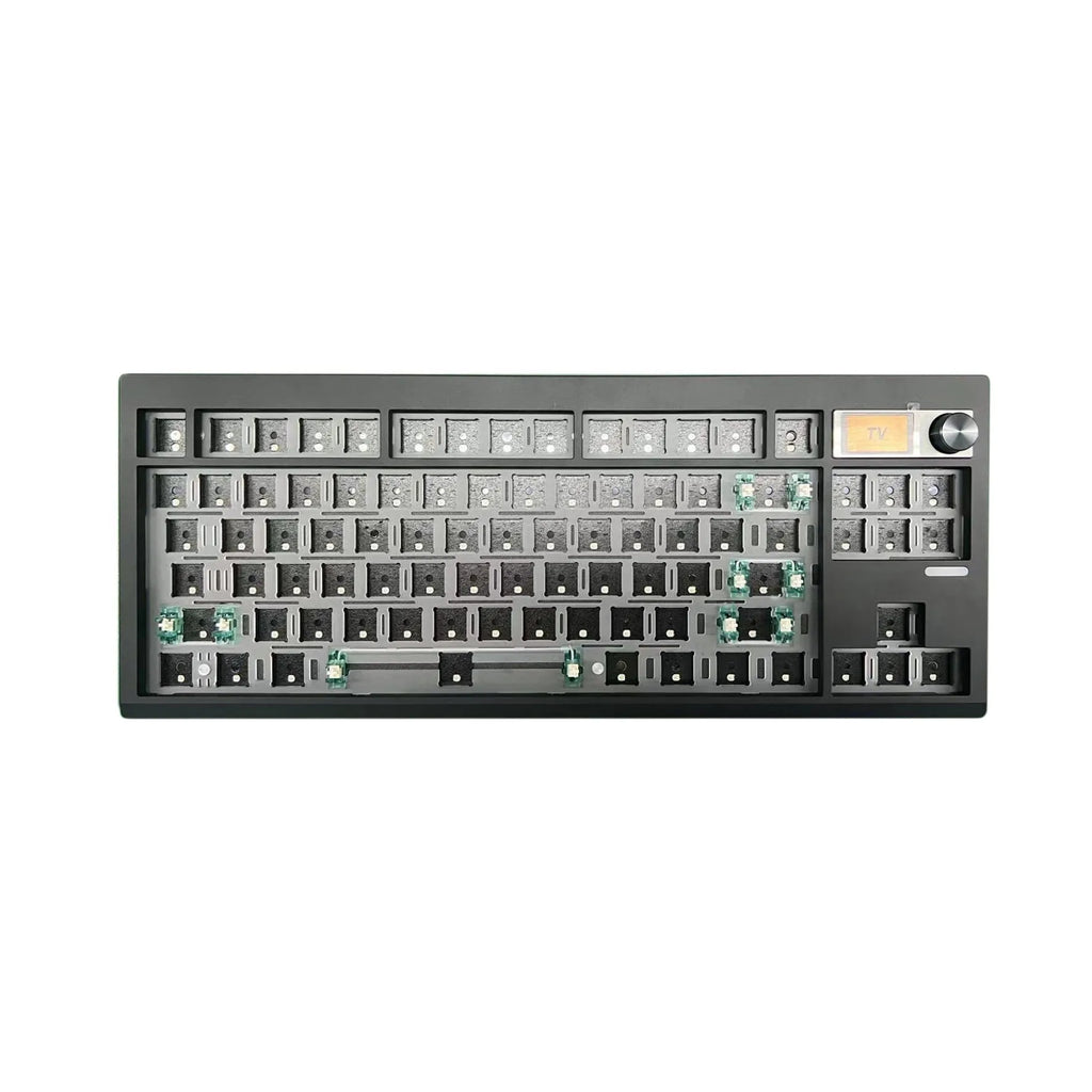 DIY mechanical keyboard kit with knob, hot swap, RGB backlight, ABS body, 43 x 15 x 5cm, USB cable