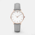 35.5mm square quartz watch with PU leather strap in one of thirteen colours.