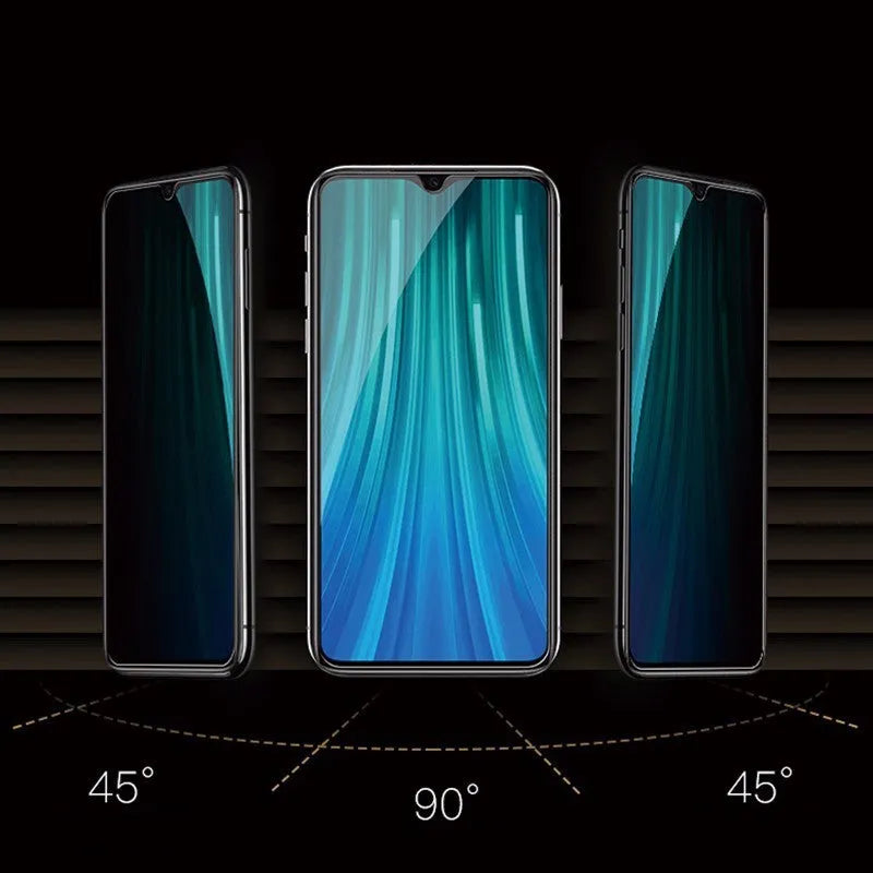 Xiaomi smartphone anti-spy tempered glass screen protector with 9H hardness rating