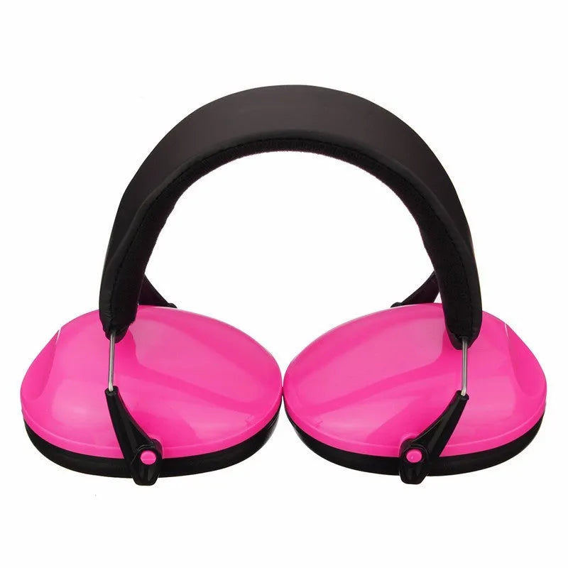 Blue children soundproof earmuffs made of ABS material with thick sponge padding