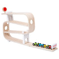 Wooden rapid gliding car toy for children, 0.7kg educational wooden toy in a colour box.
