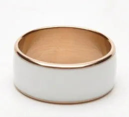 Black NFC ring for Android smartphone with wireless sharing and information push, 22x22x7.9mm, sizes 8 to 12