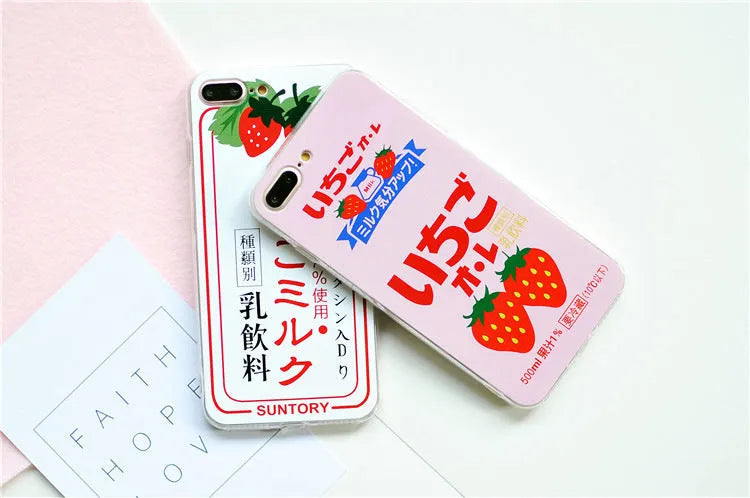 Strawberry painted TPU PC back cover phone case for Apple iPhone 11 in pink colour