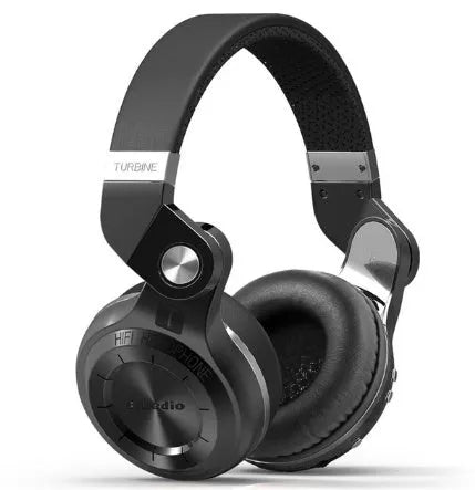 Bluedio T2 Plus Bluetooth wireless on-ear headphones in blue colour