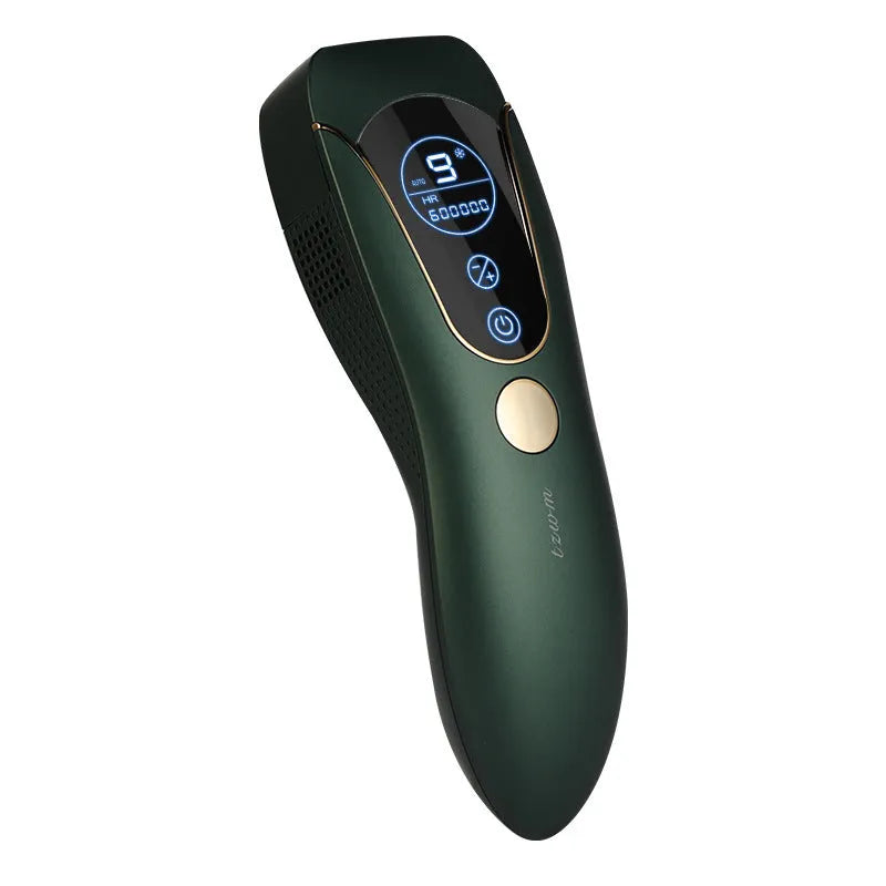 Freezing point hair removal device for whole body use in sundial green colour