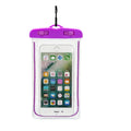 Transparent waterproof luminous mobile phone case in multiple colour options