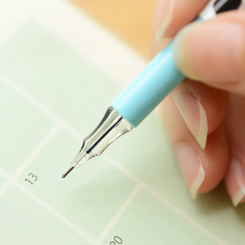 12-colour cow gel pen set with 0.38mm fine tip and plastic barrels