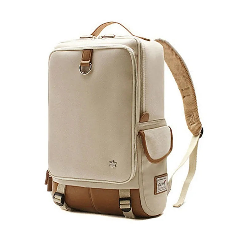 Men's modern large backpack in Oxford cloth, showing colour options including Army Green, Black, and Gray.