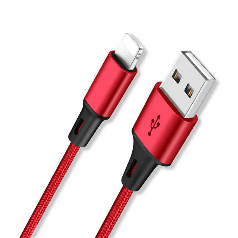 Braided 3-in-1 data cable with aluminium connectors in multiple colour options