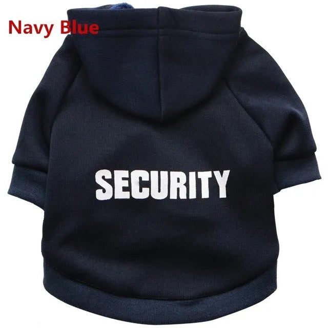 Fleece pet sweater for small dogs in gray with security fit for winter walks