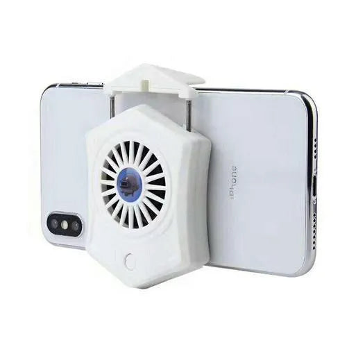 Black mobile phone cooling radiator with aluminium alloy construction and dual USB interface connectors