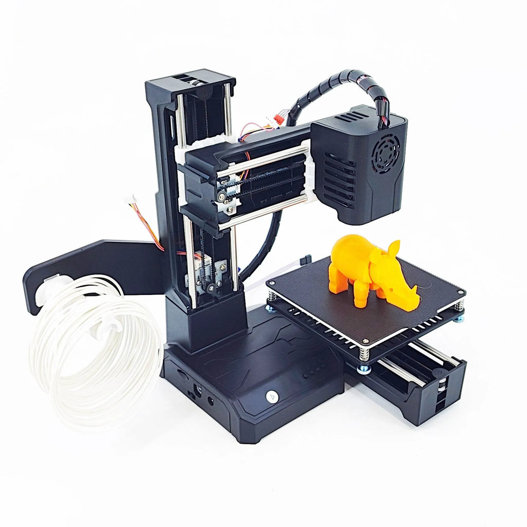 K9 Mini 3D printer with 100x100mm build area and black British Standard plug option