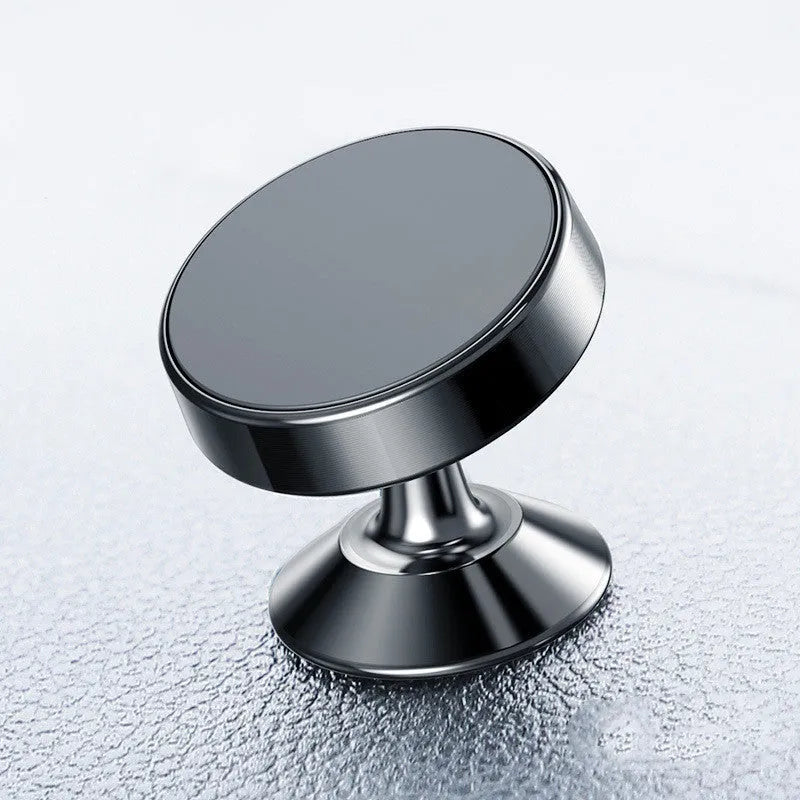 Aluminium magnetic car phone holder in three colours with vent clip and adhesive mounting options