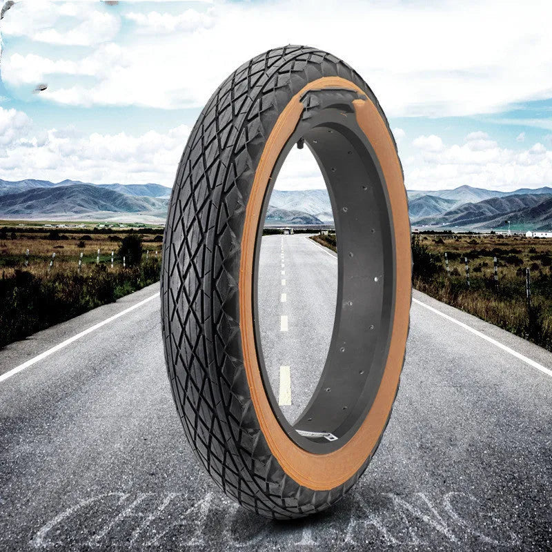 Brown edge 20x4.0 rubber tyre for electric snowmobile and beach car