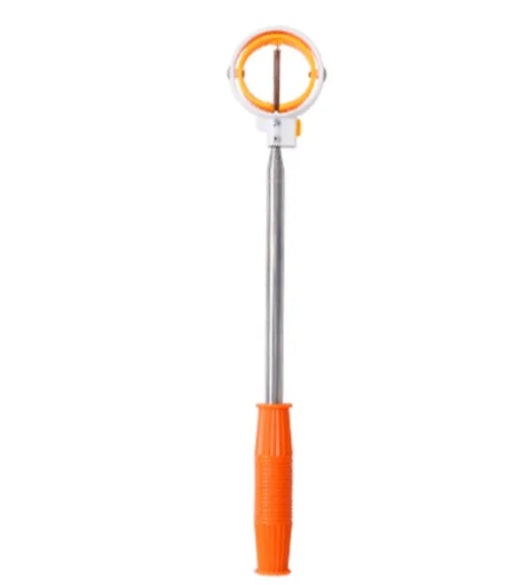 Retractable golf ball picker with stainless steel shaft, 40cm to 2m, available in six colours