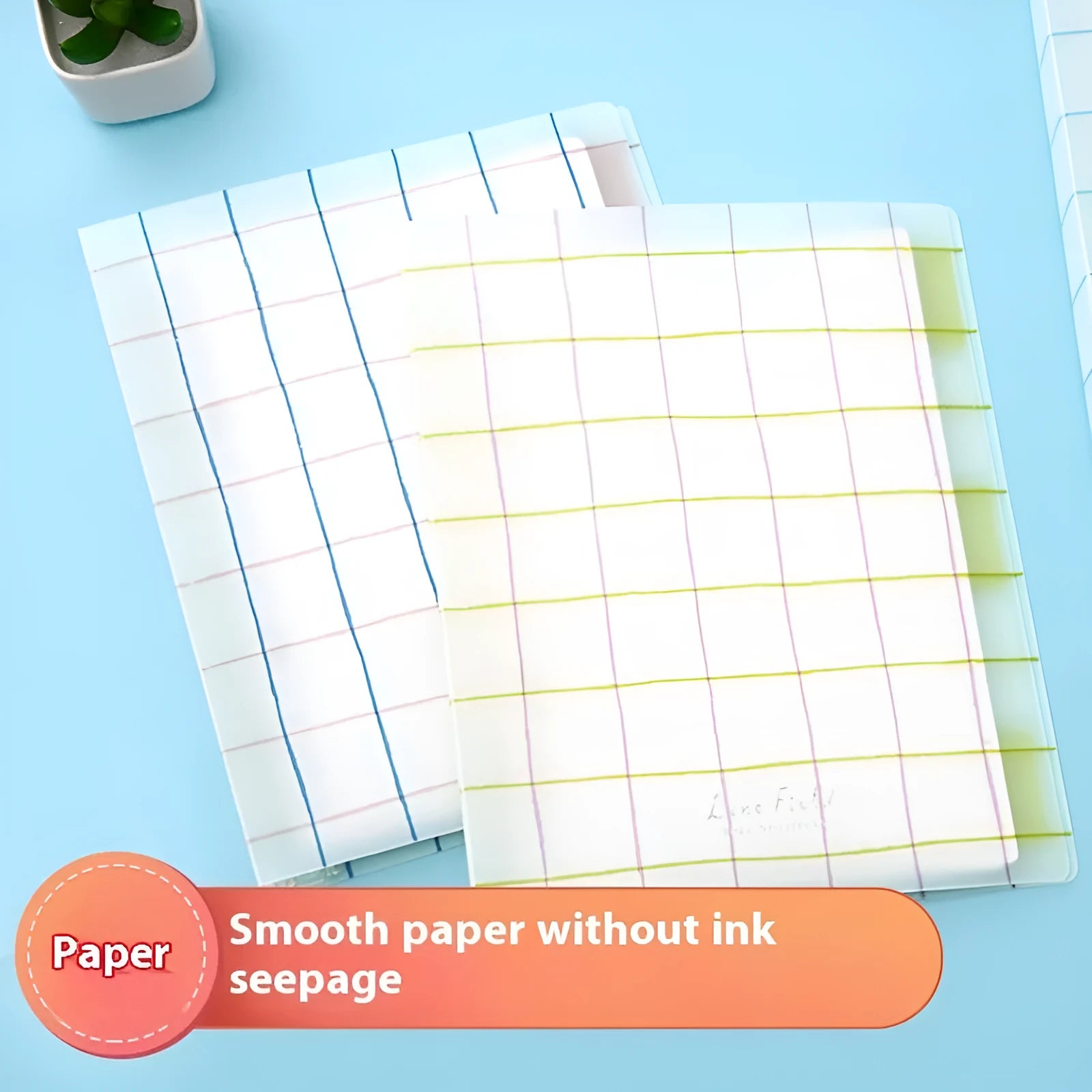 Refillable spiral notebook in A5 and B5 sizes with colourful PP cover options