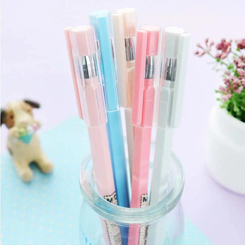 Full needle tube carbon signature pen with black ink, 0.35mm fine tip, 140mm plastic body