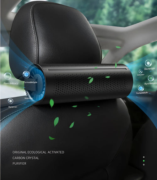 BASEUS Original Ecological Carbon Package Car Air Purifier in black, with activated carbon crystals and magnetic enclosure