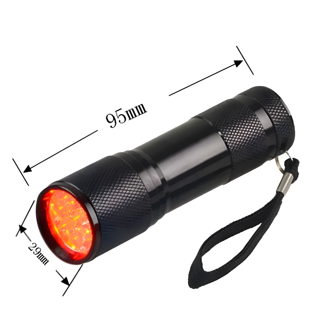 Black aluminium alloy Smart Vein Locator handheld medical device with red LED light