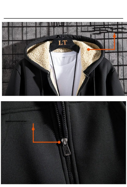 Men's autumn winter loose hooded sweater in grey, 80% polyester long sleeve pullover