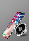 Black desktop embedded Qi wireless charger with 60mm inner diameter for desk hole installation