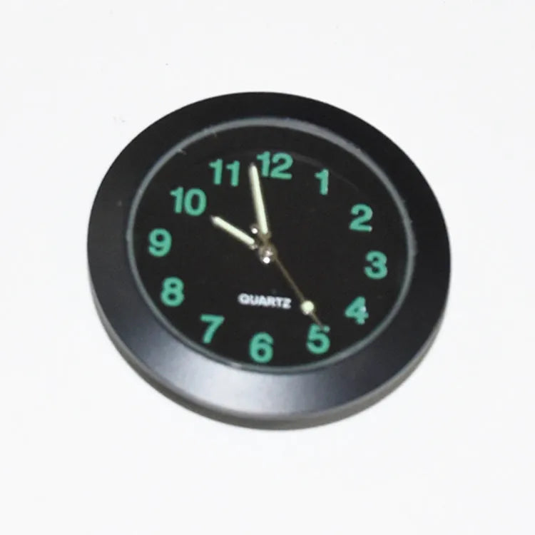 43mm round alloy clock movement with luminous dial and small three needles in black colour