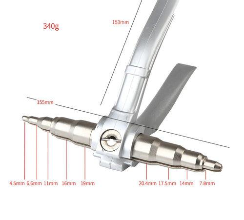 Manual tube expander tool for air conditioning refrigeration work with alloy steel construction