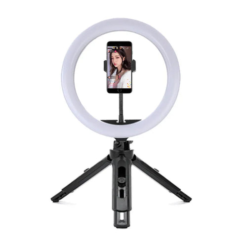 10 inch ring selfie light with metal bracket for smartphone photography